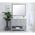 thumbnail image 6 of 42 inch Single Bathroom Vanity in Gray with Backsplash, 6 of 8