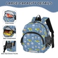 thumbnail image 4 of ALAZA Jellyfish Turtle Pattern Mini Backpack School Bookbag Age 3-7 Medium, 4 of 7