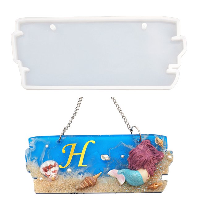 Hanging Sign Silicone Mold DIY Decorative Door Sign Mold Epoxy Mold for Store