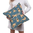 thumbnail image 6 of Bingfone French Bulldog Yoga Linen Throw Pillow Covers Cushion Case Pocket Button Vintage Farmhouse Pillowcase for Sofa Couch Bed 18"x18", 6 of 9