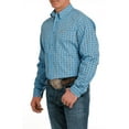 thumbnail image 3 of Cinch® Men's Geometric Blue Button Down Shirt MTW1105539, 3 of 4