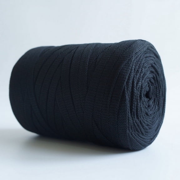 Nvzi 250g 8.1oz Soild Color Fancy Yarns DIY Bag Handbag Carpet Cushion Cotton Cloth T-Shirt Yarn Knitting Crochet Yarn Pet Cave Basket Crochet Bag Fabric Yarn, Black