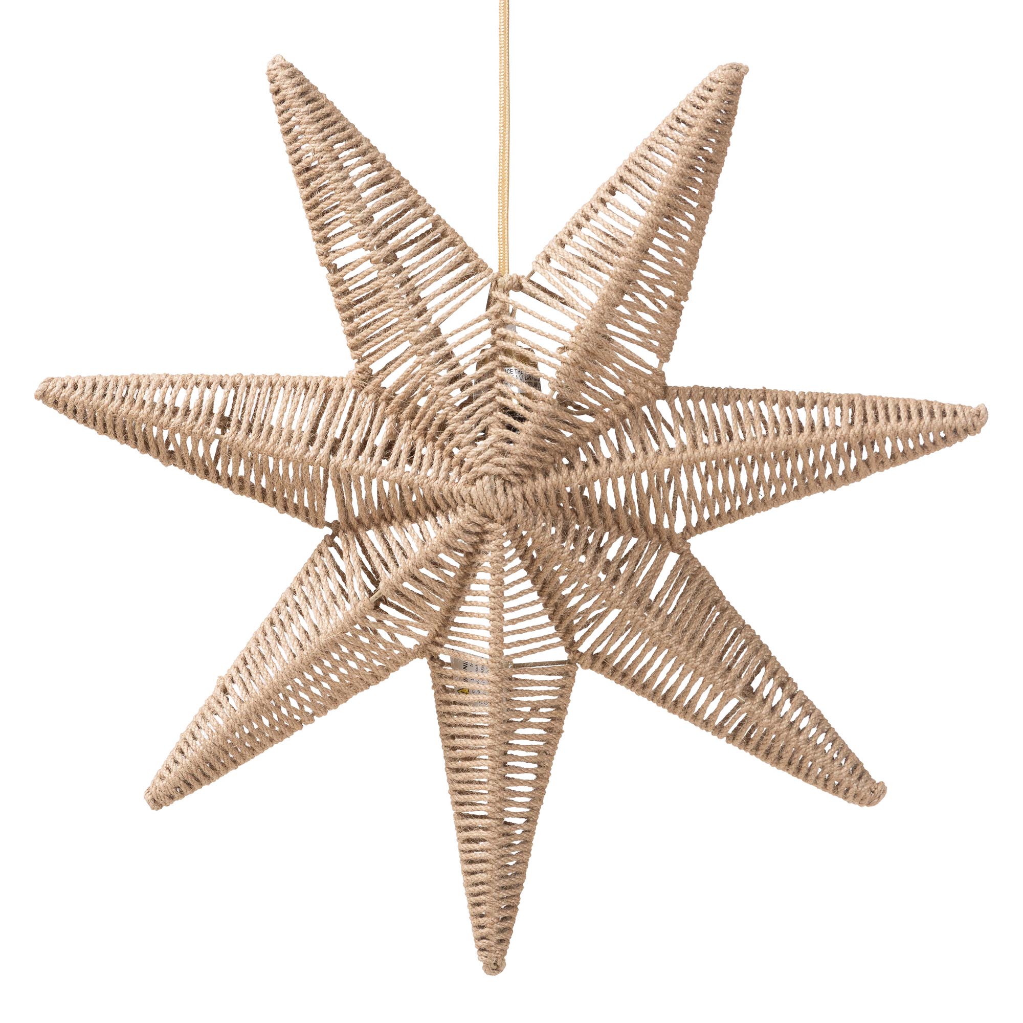 bali & pari Idriya Coastal Lampshade, Natural Brown