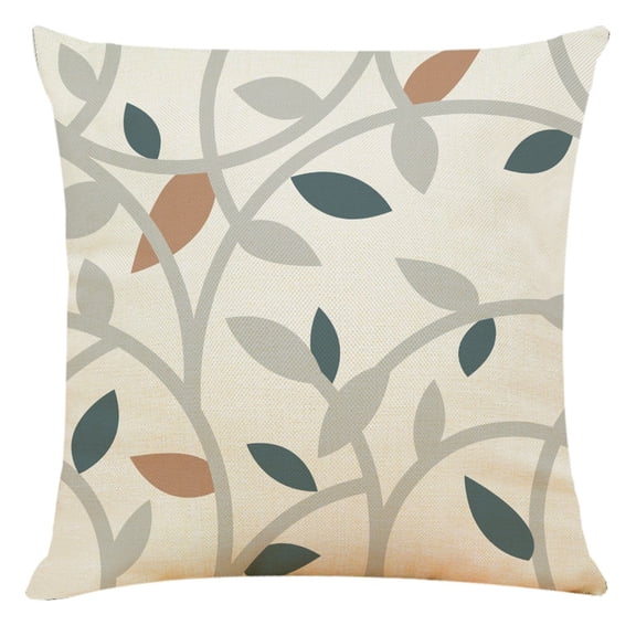 Linen Throw Pillow Covers for Home Decor, Square Style Cushion Case with Hidden Zipper, for Living Room, Bedroom, Office, Car, Party, and More