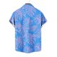thumbnail image 4 of Mens Casual Manga Corta Botón Abajo Camisas Impresas Botón de Bolsillo Cuello Turndown Blusa Camisa para Verano Al Aire Libre Casual Diario, 4 of 6