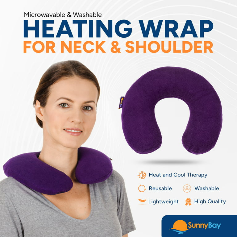 SunnyBay Microwave Heating Pad, Microwavable Heated Neck Pillow for Moist  Hot or Cold Therapy, Aromatherapy Heated Neck and Shoulder Wrap with