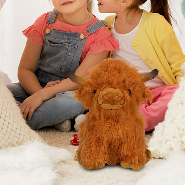 Baby highland cow sales stuffed animal