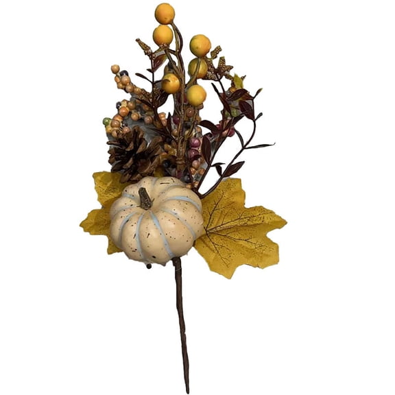 Ailezt Halloween Decor Halloween Decoration Insert Glittery With Pumpkin Berries Suitable For Vases Floral Decorations Berry Branches Suitable For Vases.