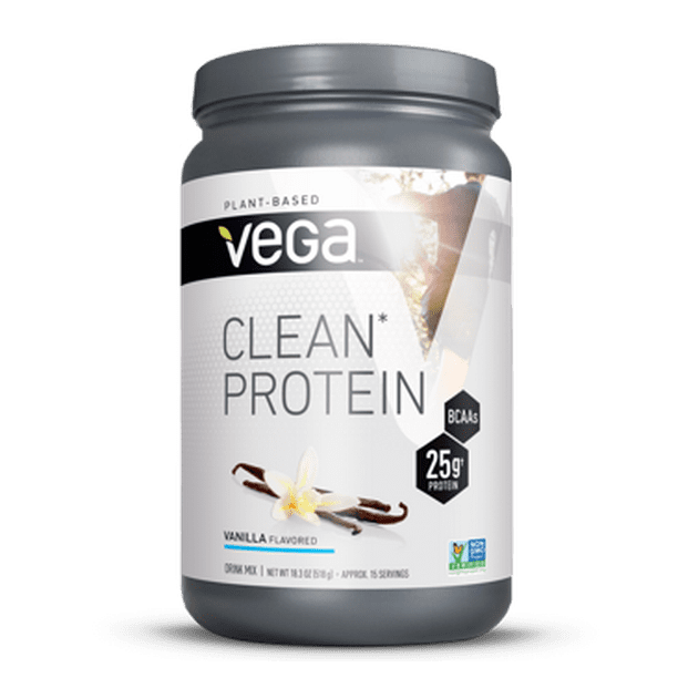 Vega Clean Vegan Protein Powder, Vanilla, 25g Protein, 1.1 Lb Walmart