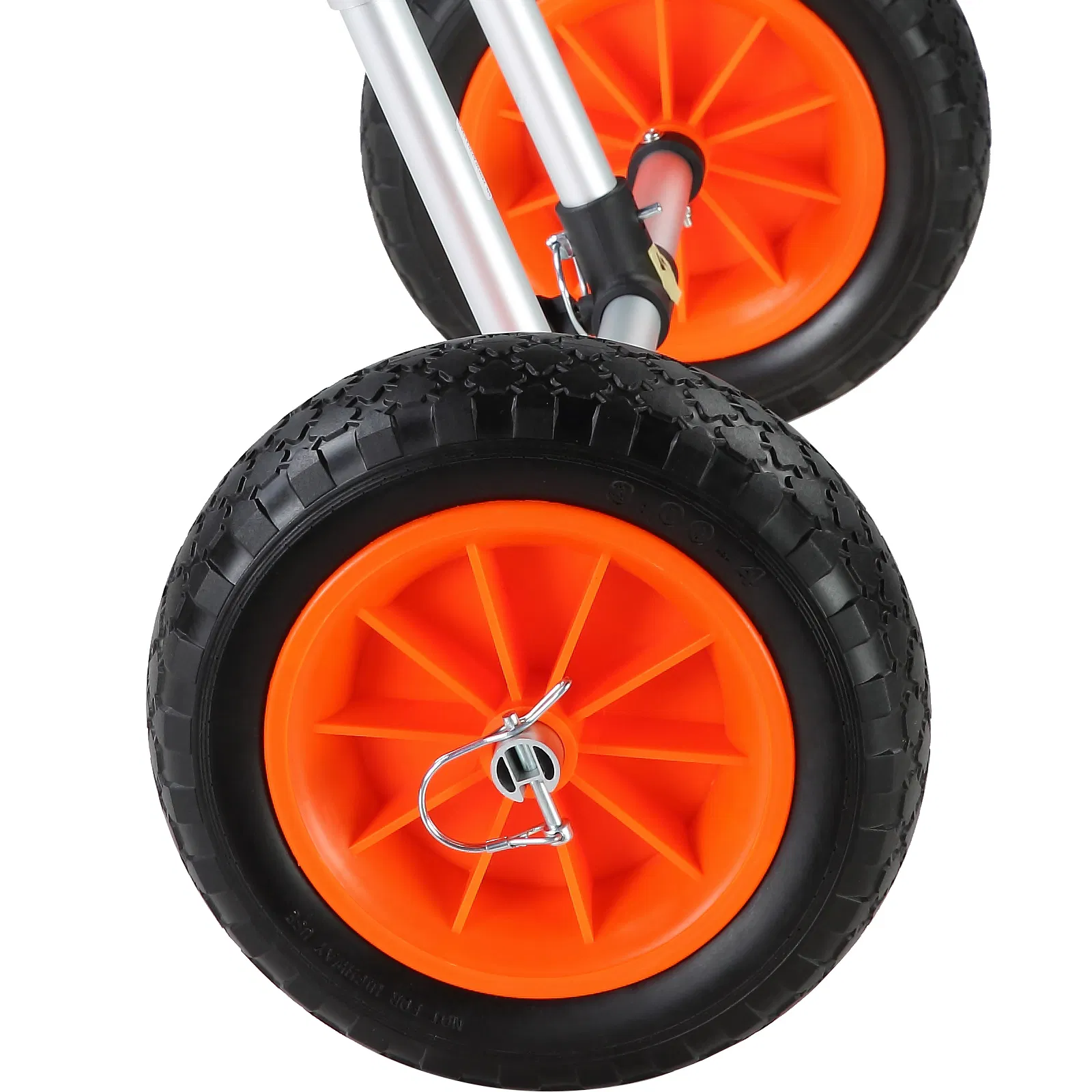 Heavy Duty Kayak Cart with 280lbs Capacity,Detachable Canoe Trolley,10" Solid Tires,Adjustable Width and Foam Protection for Kayaks with 2.54cm Drain Holes