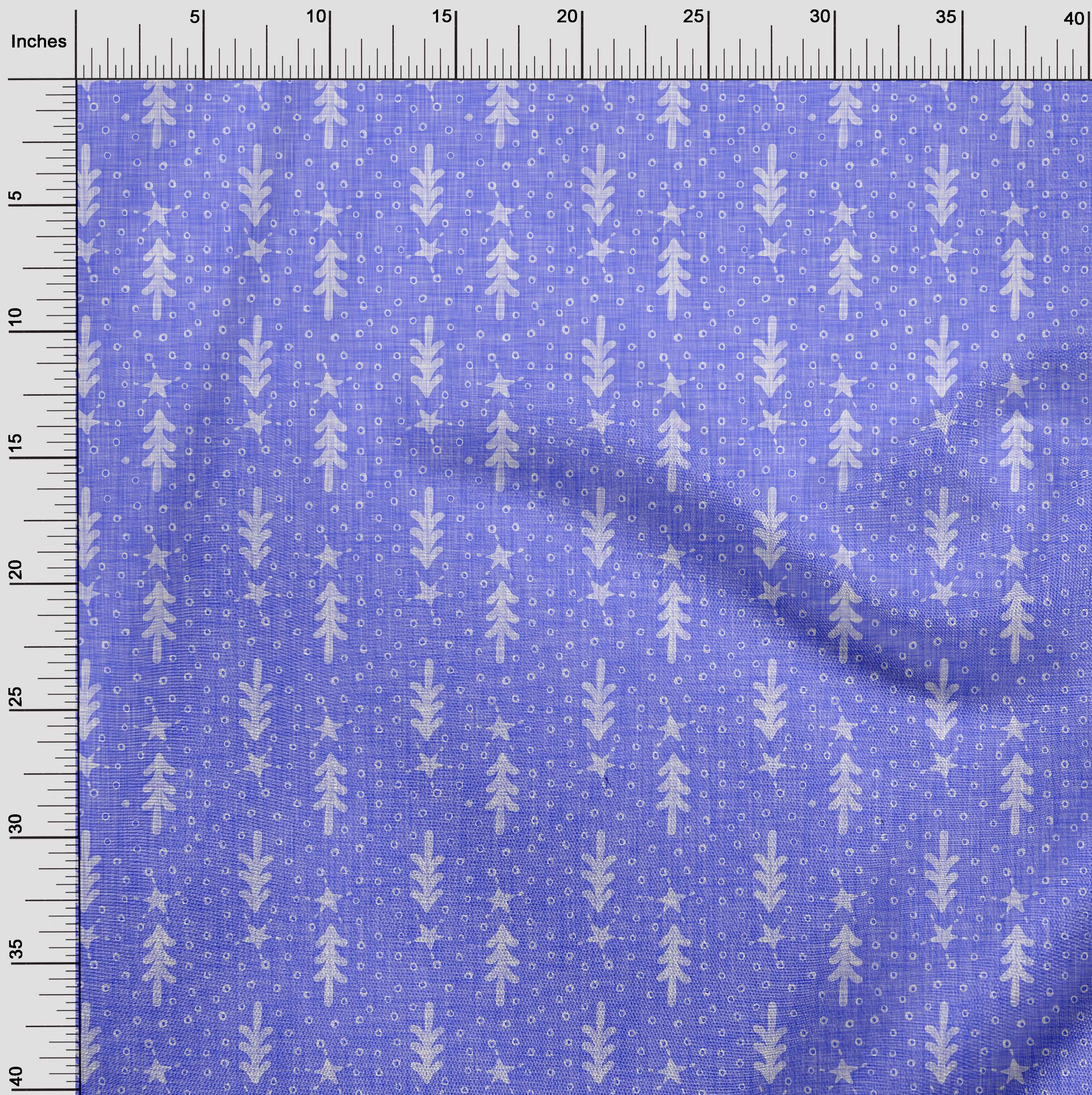 oneOone Cotton Jersey Medium Purple Fabric Merry Christmas Fabric For Sewing Printed Craft Fabric By The Yard 58 Inch Wide