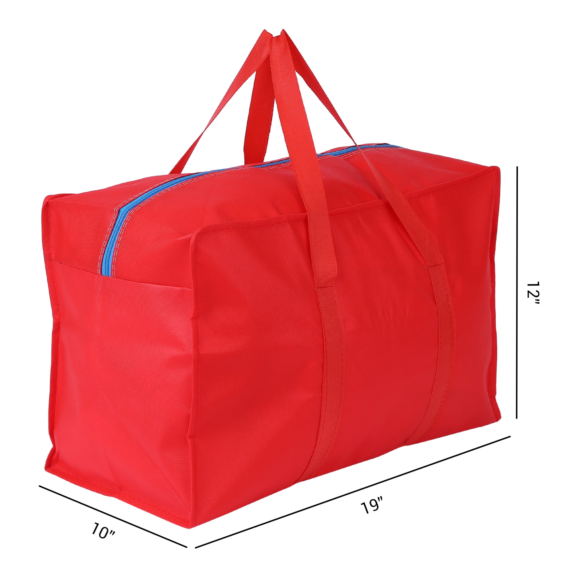 Unique Bargains 1 Pack Clothes Storage Foldable Storage Bags Red 19*12*10in