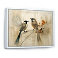 thumbnail image 2 of Designart "Simplistic Exotic Birds On Limb I" Birds Of Paradise Floater Framed Canvas Art Print, 2 of 5