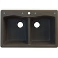 thumbnail image 3 of Transolid 33" x 22" Top Mount Aversa Granite Kitchen Sink, Available in Various Colors, 3 of 4