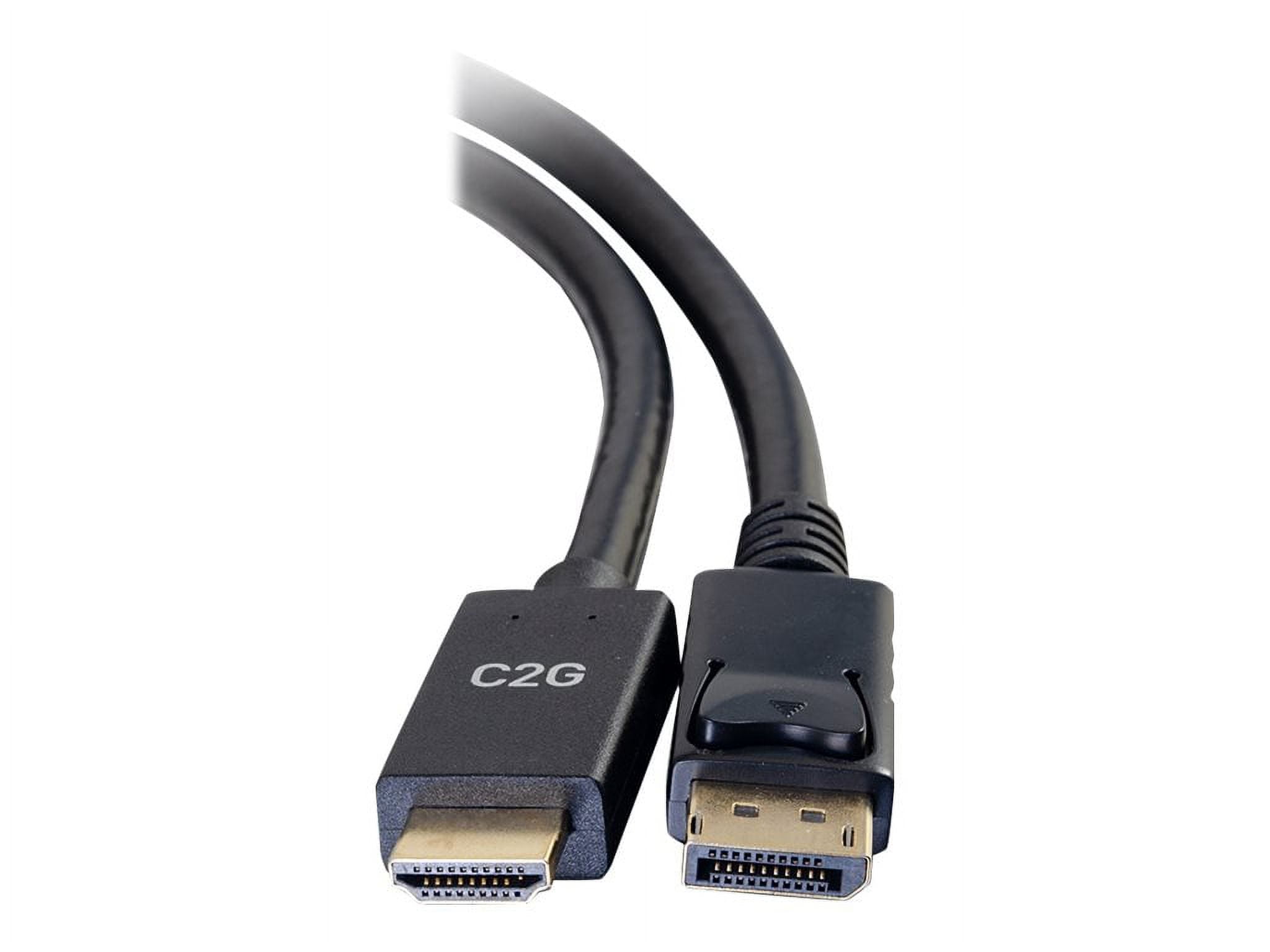 C2G 6ft DisplayPort to HDMI Adapter Cable - 4K - Passive - Black - video / audio cable - DisplayPort / HDMI - 6 ft