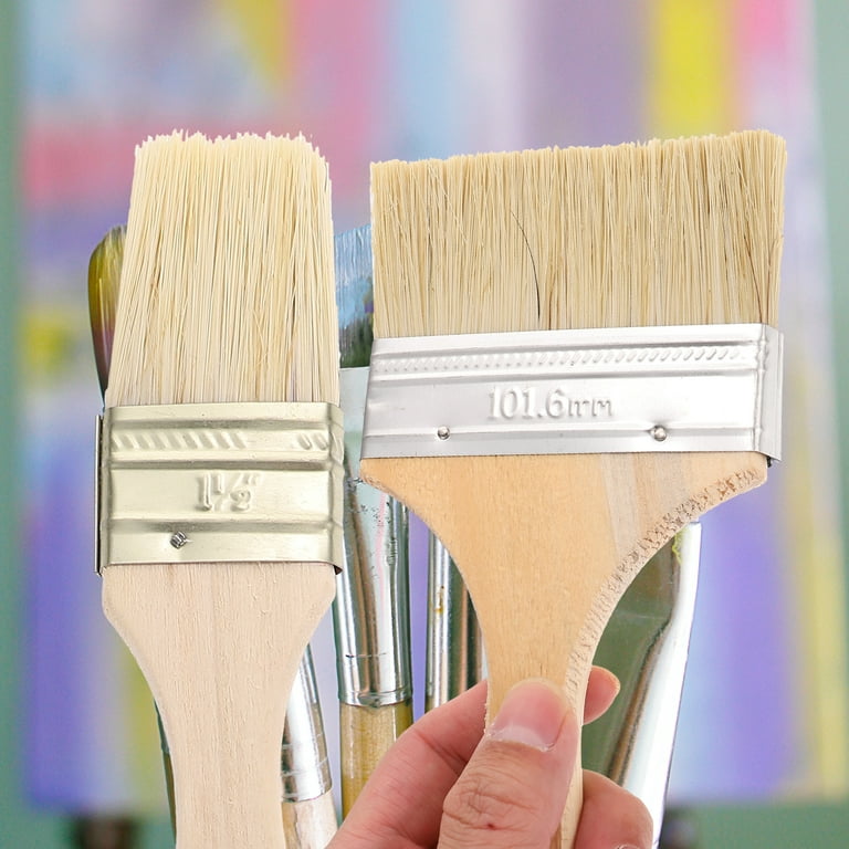5 Pcs Paint Brushes for Walls Furniture Chip Wood Handle Painting Oil  Drawing Filament 