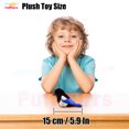 thumbnail image 6 of PuffPurrs Lifelike Black Magpie Plush Toy, Realistic Long Graduated Tail Stuffed Animal, Cute Platysmurus Leucopterus Toy Keychain Gift, 15 Cm/6 In, 6 of 6