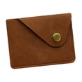 thumbnail image 3 of Cartera tarjetero, pequeño estuche de regalo para hombres y mujeres, estilo vintage, compacto, de piel sintética. Marrón, 3 of 9