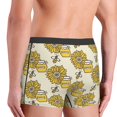 thumbnail image 4 of Kdxio Men's Boxer Briefs with Cartoon Honey Pot Bee Sunflower Print - Comfortable and Breathable Underwear for Everyday Wear, 4 of 7
