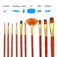 thumbnail image 1 of 10pcs Paintbrush Set Kit Multiple Paintbrush Artist Paintbrush, Suitable for Great Art Drawing Supplies, 1 of 6