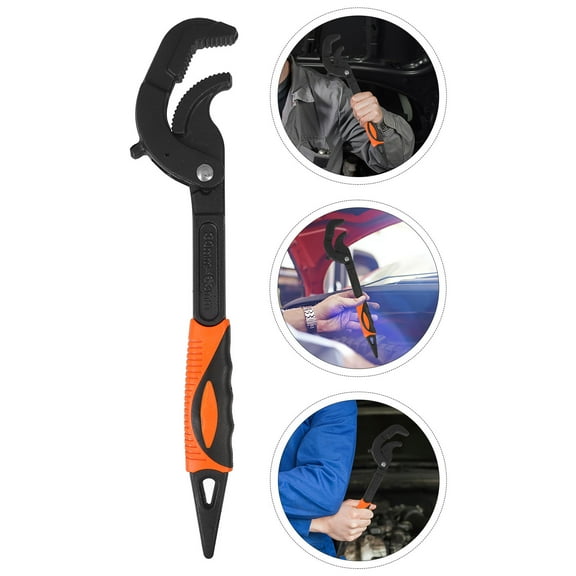 GOOHOCHY Adjustable Basin Wrench 70mm Multifunctional High-Carbon Steel Plumbing Tool for Home Repair and Maintenance