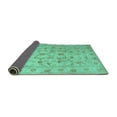 thumbnail image 2 of Ahgly Company Indoor Rectangle Abstract Turquoise Blue Contemporary Area Rugs, 5' x 8', 2 of 4