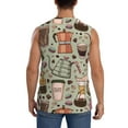 thumbnail image 4 of Gaeub Coffee Makers Macaroons Chocolate Men's Sleeveless Muscle Shirts Workout Tank Tops, Odor Protection and Comfortable - X-Large, 4 of 8