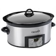 thumbnail image 4 of Crock-Pot SCCPVC605-S Olla de cocción lenta ovalada programable con cuenta regresiva de 6 cuartos con cucharón, acero inoxidable, 4 of 5