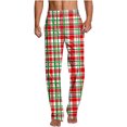 thumbnail image 2 of Wancir Men's Woven Pajama Pants, Soft Lounge Pajama Pants with big pockets for Men Plaid Pj Bottoms, 2 of 5