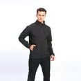 thumbnail image 5 of Fengqque Men's Outdoor Waterproof Jacket Lightweight Windproof Rainproof Outdoor Jacket Sports Windbreaker Outdoor Soft Warm Fleece Sports Stand-up Collar Jacket, 5 of 5