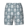 thumbnail image 4 of Lsque Mens Swim Trunks bead tree winter Pattern - Bathing Suit Compression Liner - Beach Swim Shorts Swimwear - (S-3XL) - Stretch Quick Dry -X-Large, 4 of 9