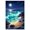 Unframe-style, variant on Ocean Wave Wall Art Starry Night Moon Beach Poster Teal Blue Coastal Decor