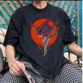 thumbnail image 3 of Evangelion anime T-shirt for short-sleeved womenpangjing, 3 of 4