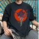 thumbnail image 3 of Evangelion anime T-shirt for short-sleeved womenpangjing, 3 of 4