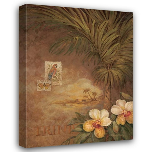 Pamela Gladding 19x24 Gallery Wrapped Canvas Wall Art Titled - West Indies Sunset II