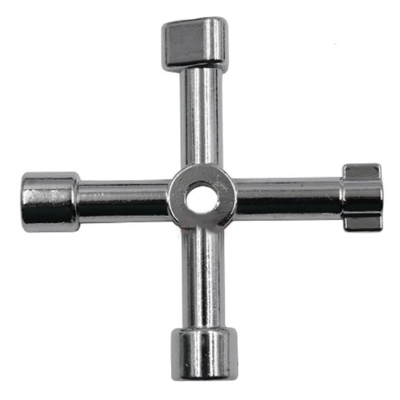 Yammee Multifunction Key Wrench 4 Way Universal Cross Wrench Tool Elevator Plumbing