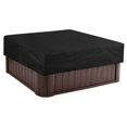 thumbnail image 1 of Outdoor Spa Cover Square Hot Tub Cover Waterproof Spa Cover 190T Polyester Fabric Black, 215x215x30cm, 1 of 4