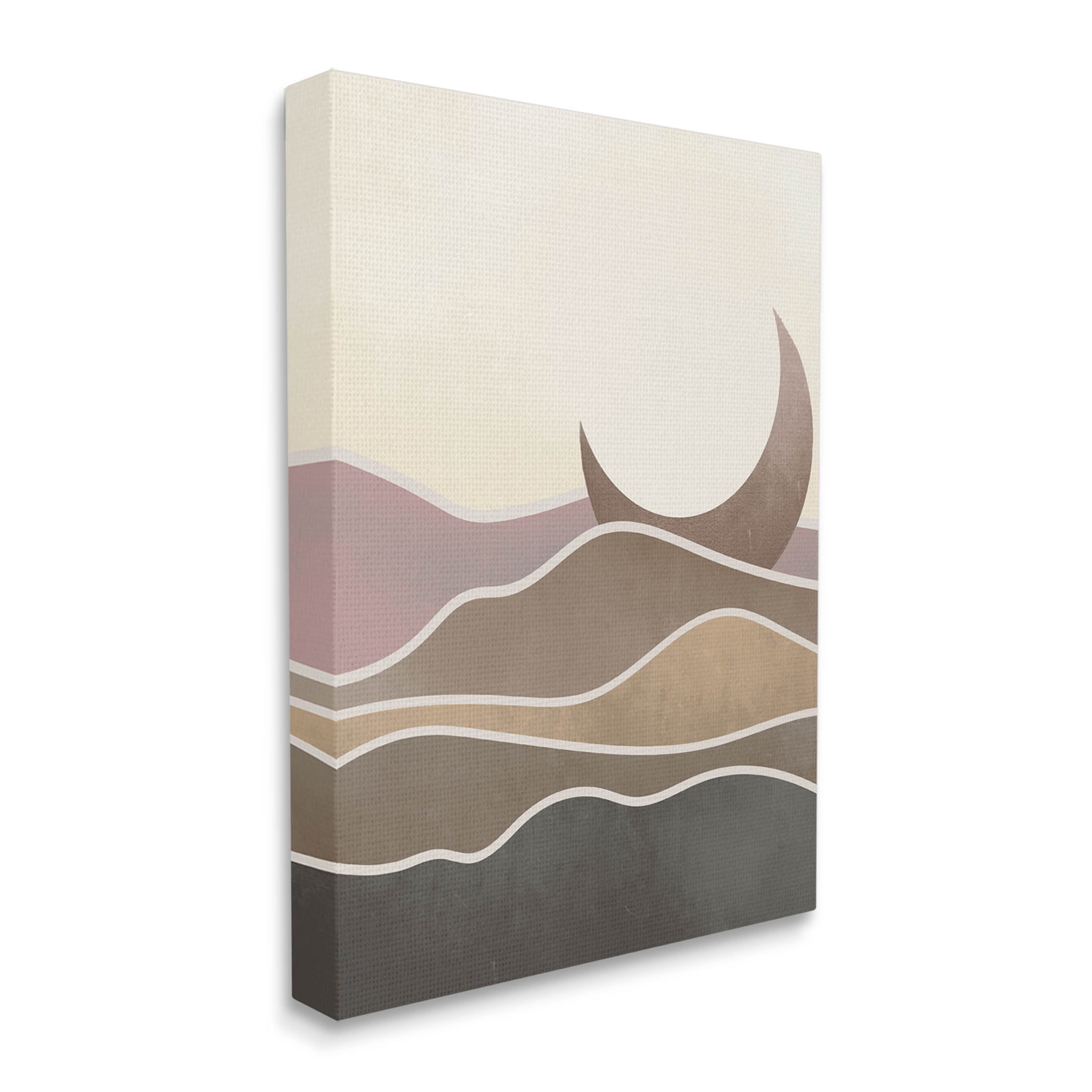 Desert Moon Sand Dunes Scenery Landscape Graphic Art Gallery Wrapped Canvas Print Wall Art