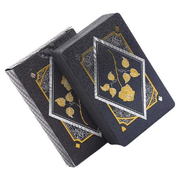 Elegant Waterproof Poker Deck Gold Foil Pattern for Party Night
