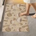 thumbnail image 2 of Dreamtimes Luxury Bathroom Rug Mat 17.3"x13.4", Extra Soft and Absorbent Microfiber Bath Rugs, Non-Slip Bath Carpet, Machine Wash Dry, Bath Mats for Bathroom Floor, Tub and Shower-Brown Mushroom, 2 of 4