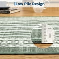 thumbnail image 5 of Hallway Rugs 8x10 Rug Runner Printed Vintage Floral Machine Washable Kitchen Runners Non-Slip Rubber Backed Runners for Hallways Laundry Room Distressed Boho Rugs for Entryway Bedroom, Green, 5 of 9