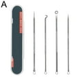 thumbnail image 3 of 4Pcs Stainless Steel Comedone Extractor Tool Acne Removal Kit Blackhead Rem, 3 of 7