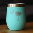 thumbnail image 2 of Bevvee Insulated Wine Tumbler 12 oz Flag Of South Carolina South Carolina Enthusiast Gifts Tumblers, 2 of 4