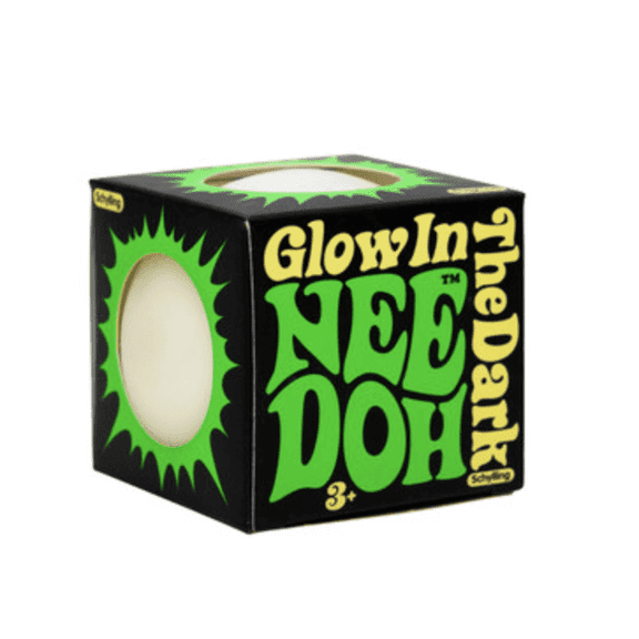 Needoh Glow in the Dark Sensory Stress Ball (One Random Color)