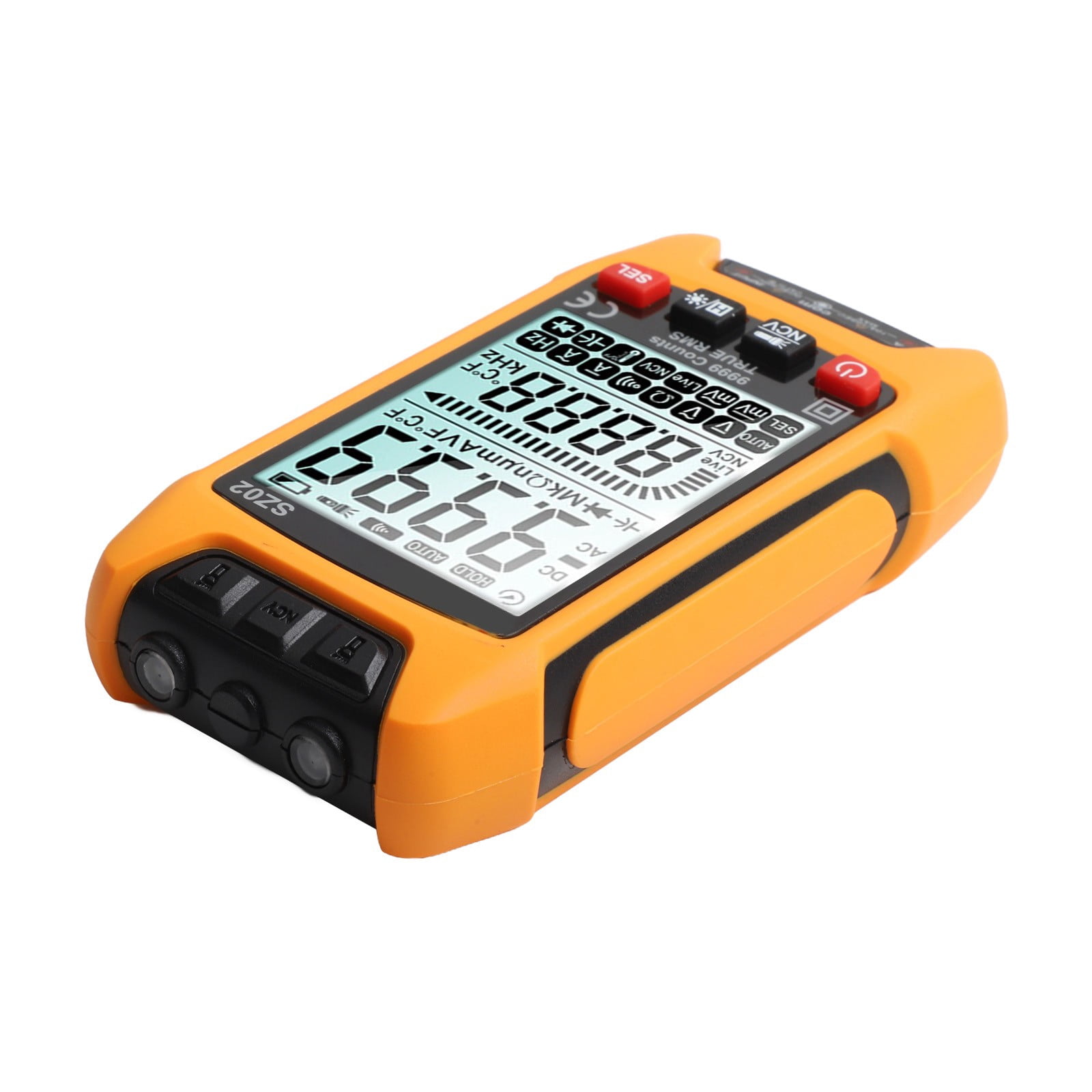 Sz02 Smart Digital Multimeter 6000 Counting Rms Automatic Capacitance Meter Orange