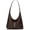 Coffee, variant on Women's Solid Color PU Leather Shoulder Bag