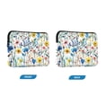 thumbnail image 7 of FORMRS 13-13.3 inch Laptop Sleeve Case Soft Carrying Quilted Computer Bag Cover, Blue Wildflower Pattern, 7 of 7