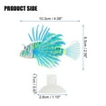 thumbnail image 2 of Aquarium Artificial Lion Fish Ornament Glowing Simulation Animal Decoration with Suction Cup Blue Pink, 2 of 7