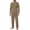 Khaki, variant on Iceglad Men's 2 Piece Loungewear Set Long Sleeve Crewneck Top and Drawstring Pants Pajama Set