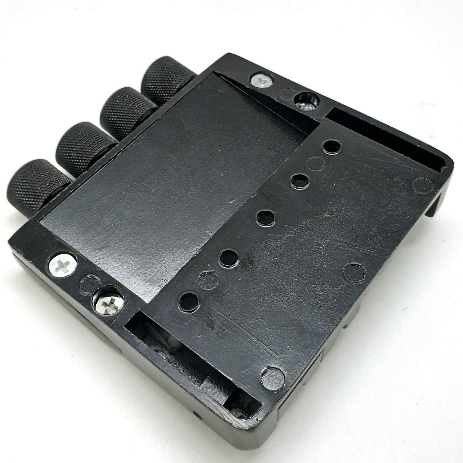 1 Set 4 String Headless Guitar Bridge System Electric Part for Headless Electric Replacement